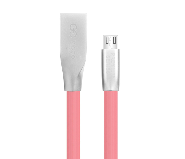 VIGGO DESIGN USB-microUSB 1m Różowy - 1457528 - zdjęcie 4